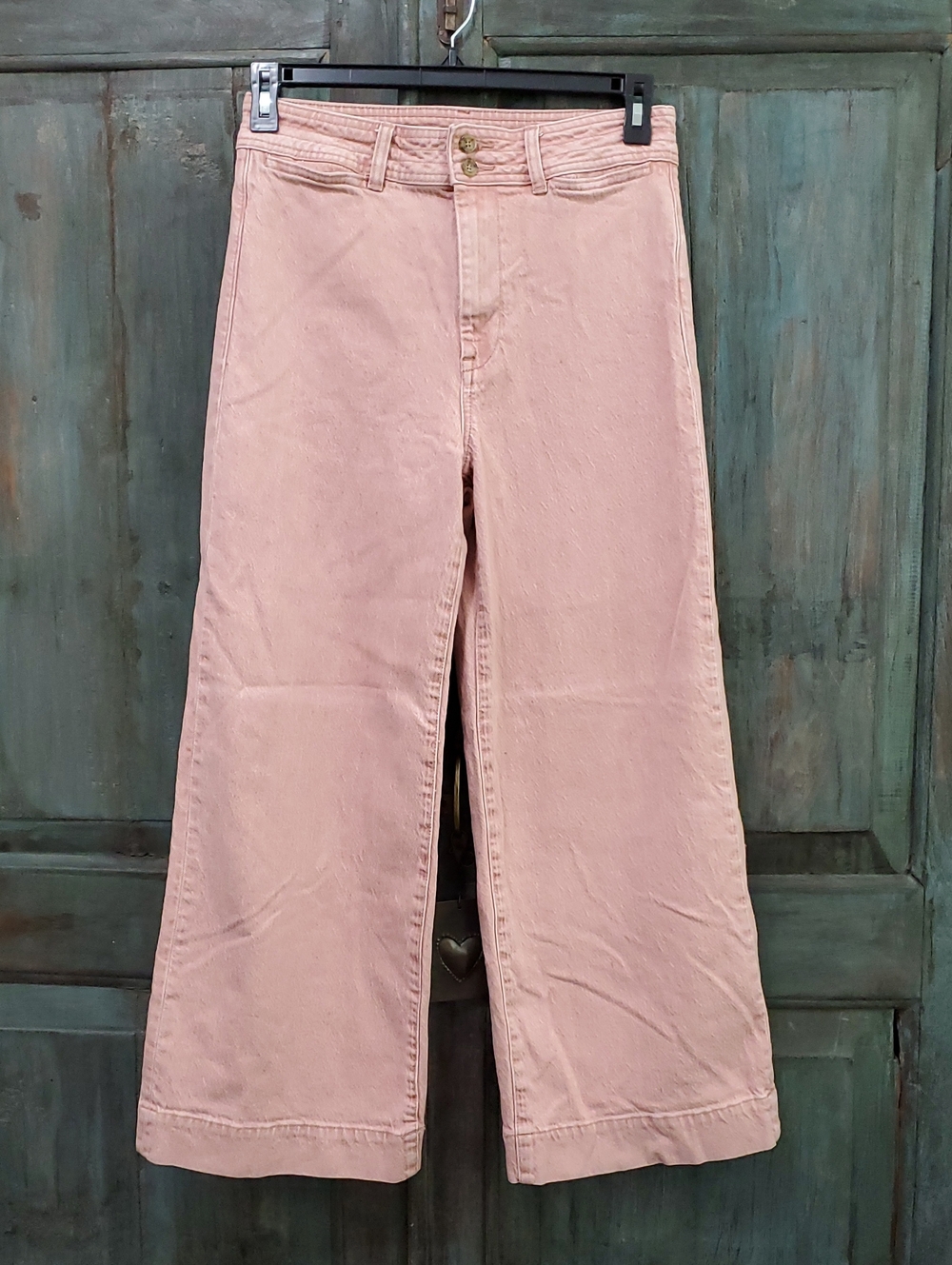 Faherty Light Wash Wide Leg Jean, Size 30, NWOT